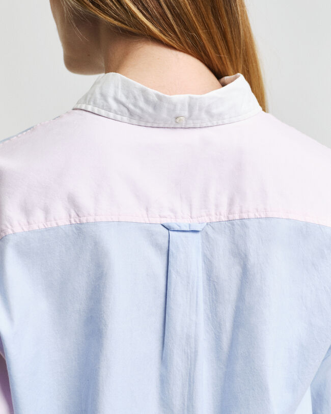 Relaxed Fit Patchwork Bluse