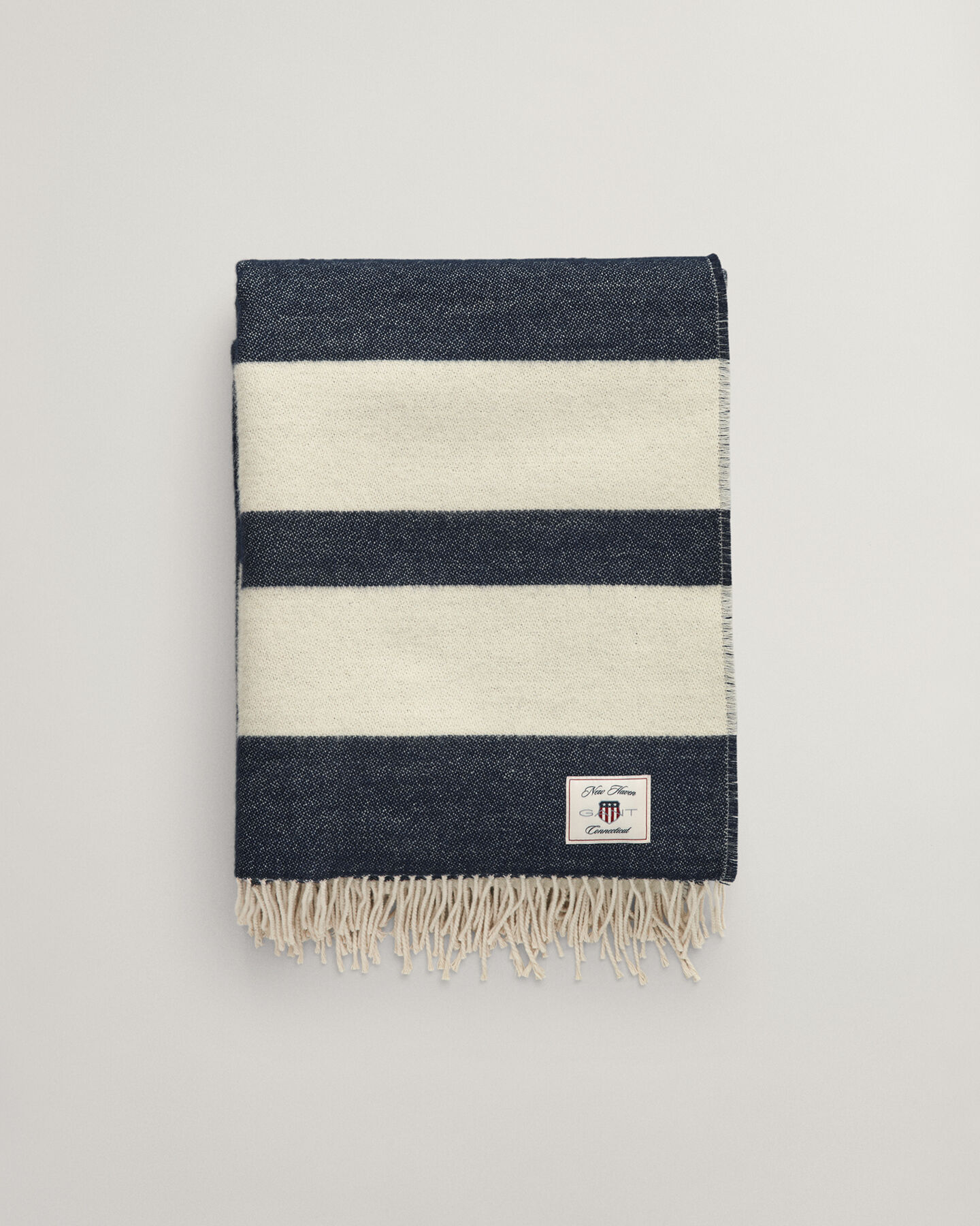 Gestreifte Wolldecke