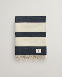 Gestreifte Wolldecke