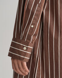 Oversized Hemdblusenkleid mit Streifen