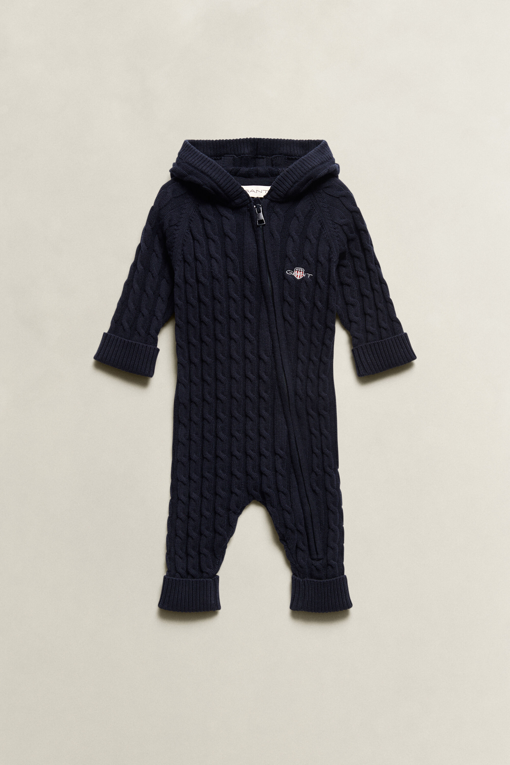 Baby Shield Schlafanzug mit Zopfmuster