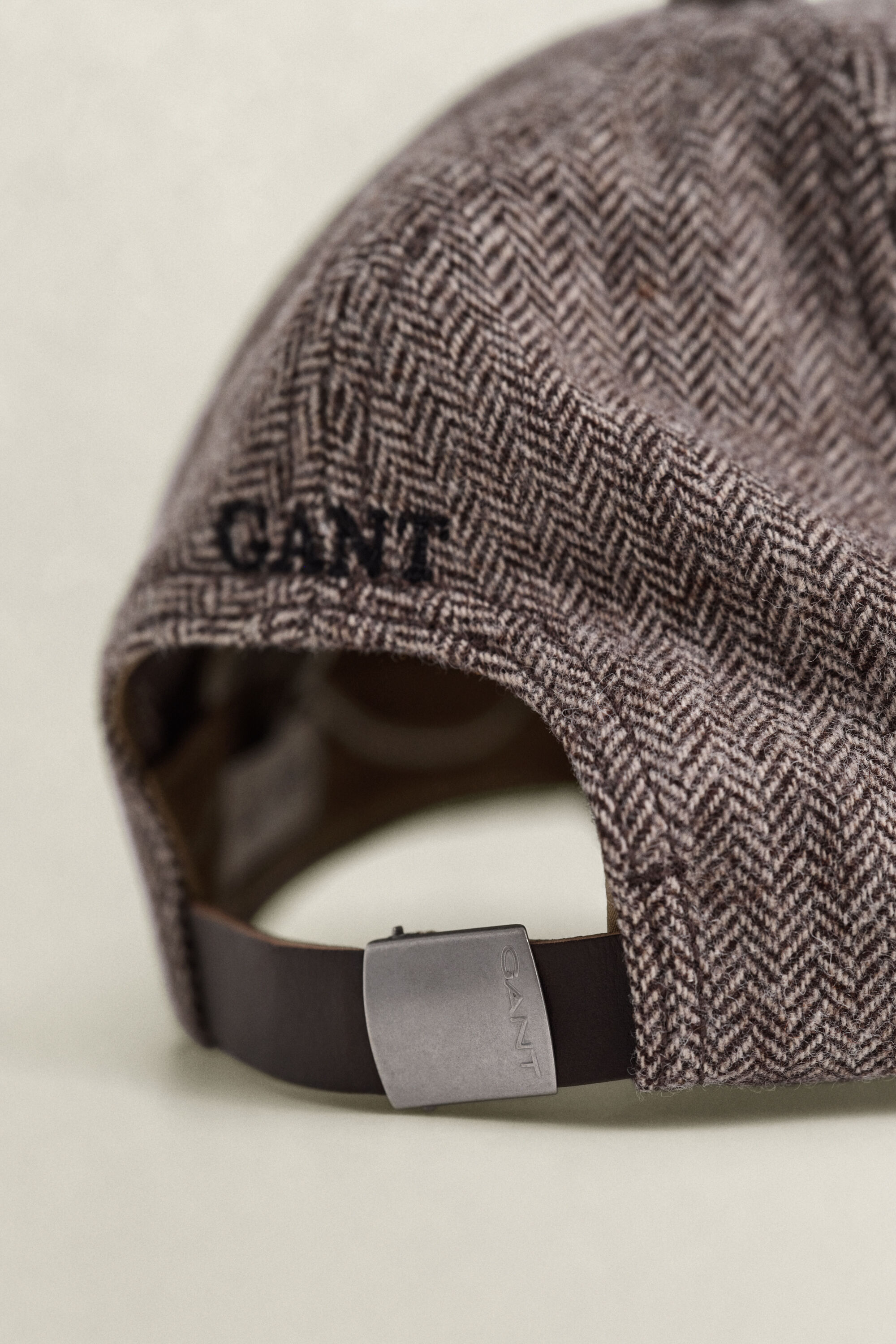 Leather Visor Wool Blend Cap