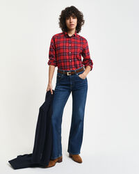 Regular Fit Flanellbluse mit Karomuster