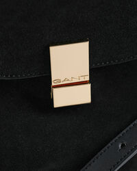 Bucket Beuteltasche aus Veloursleder