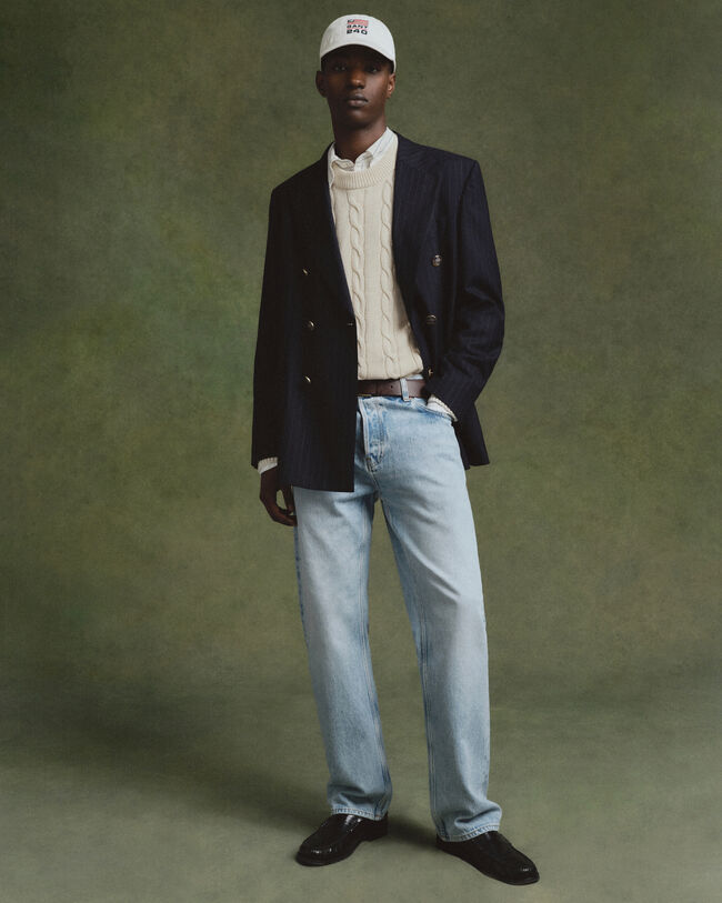 Zopfstrick Rundhalspullover