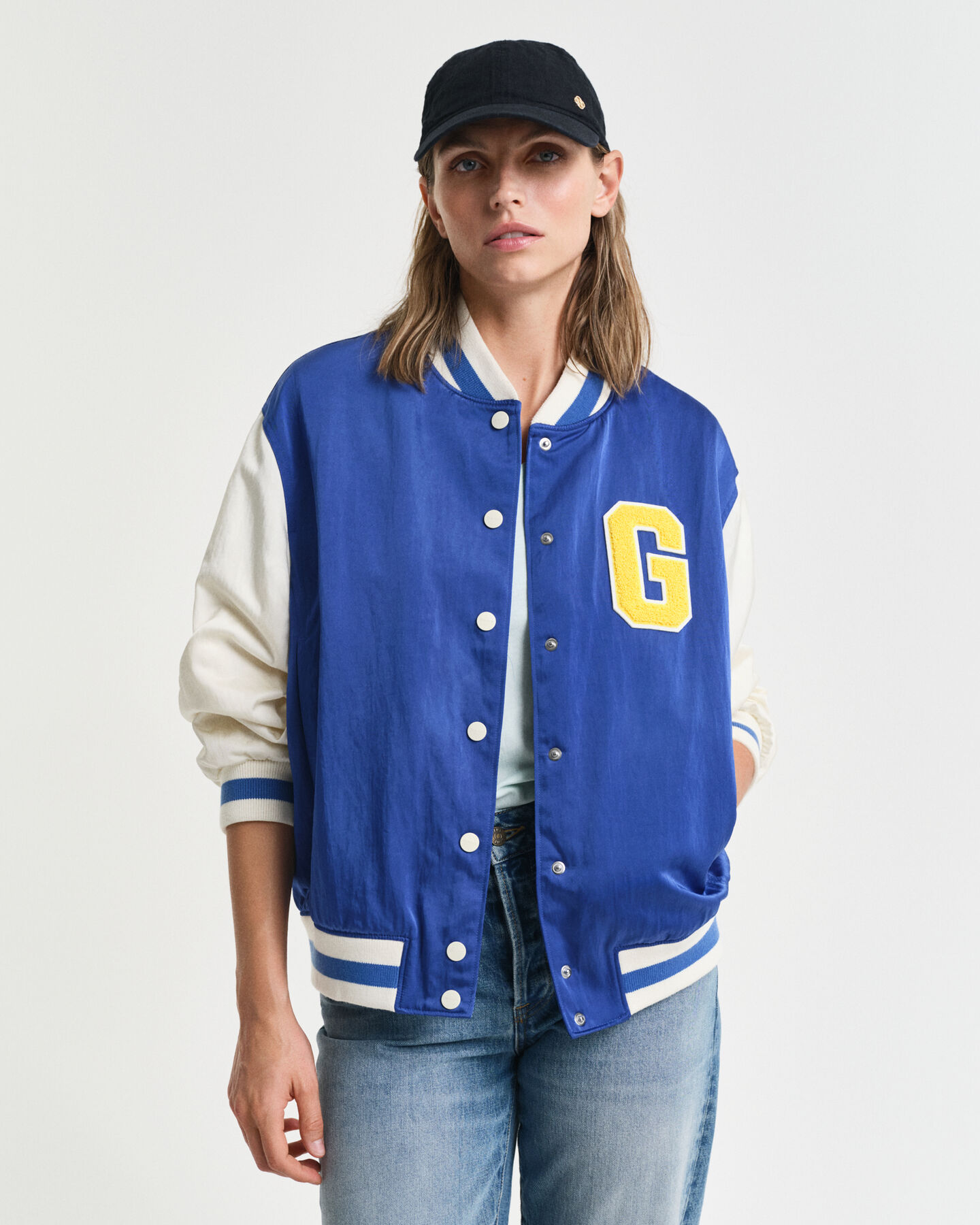 GANT Varsity Jacket aus Satin mit G-Badge