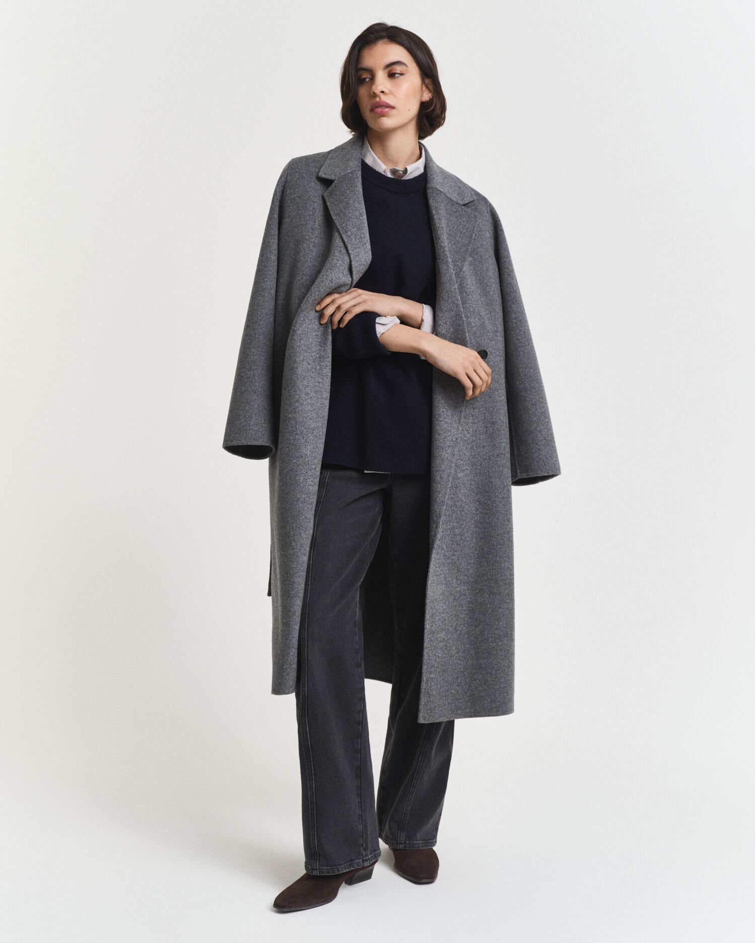 Weicher Rundhalspullover aus Wolle mit Kaschmiranteil