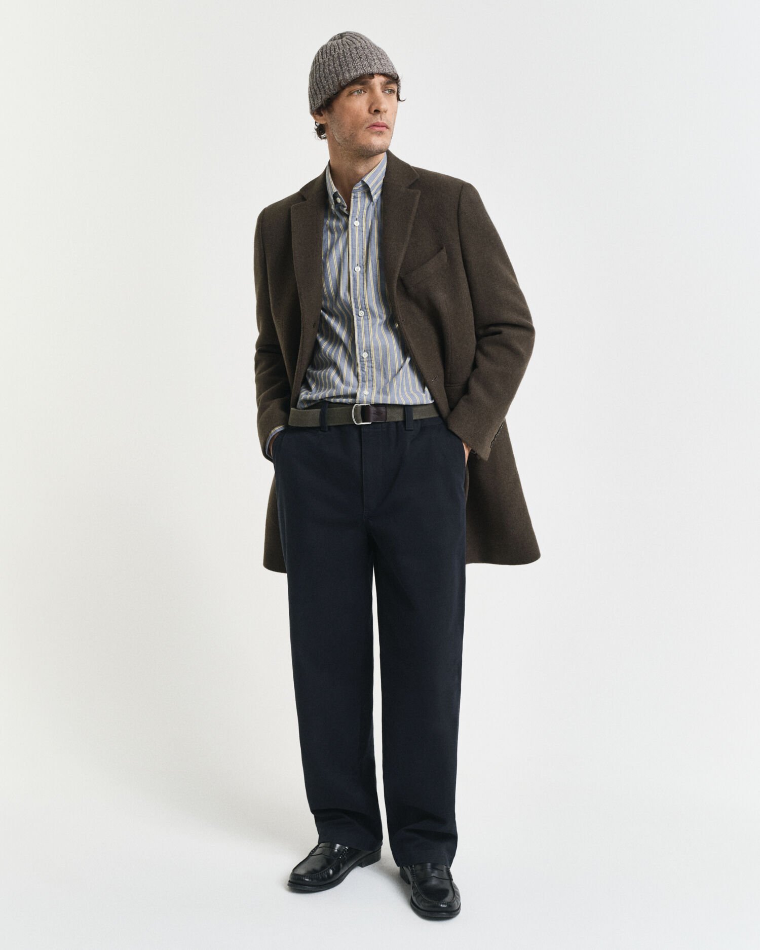 Chemise coupe regular en popeline à rayures Archive