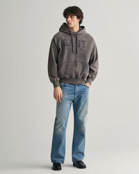 Hoodie mit Vintage-Waschung