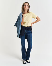 Sunfaded Rundhals-T-Shirt