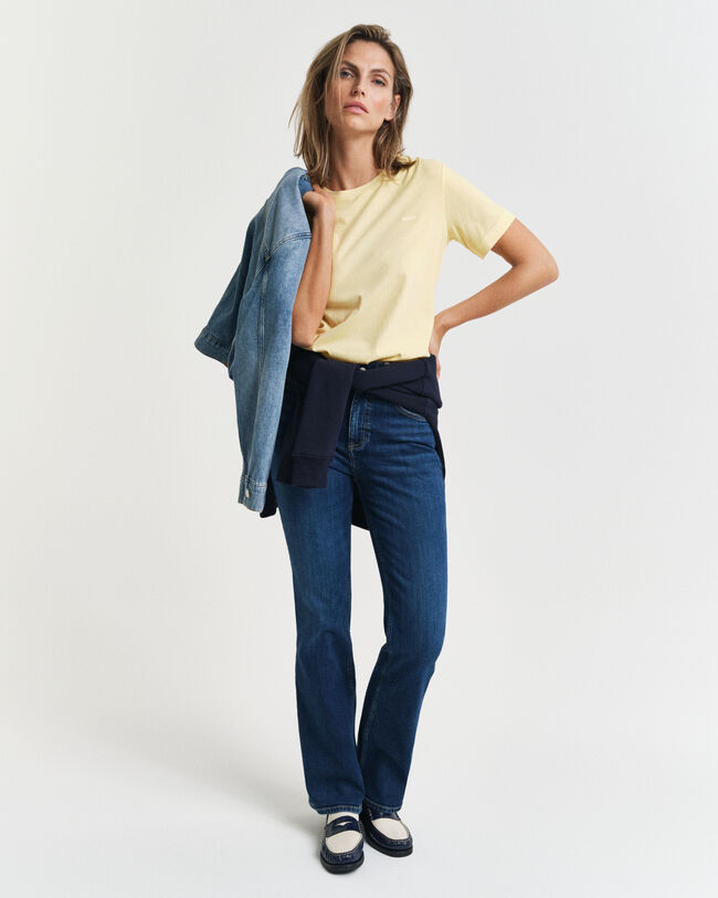 Sunfaded Rundhals-T-Shirt