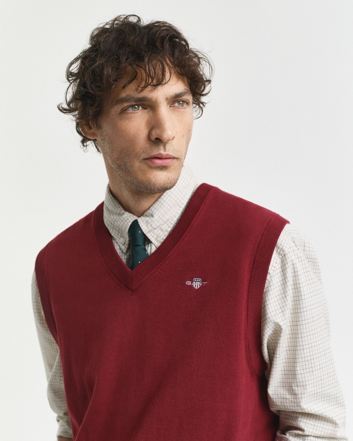 Pull sans manches en coton classique