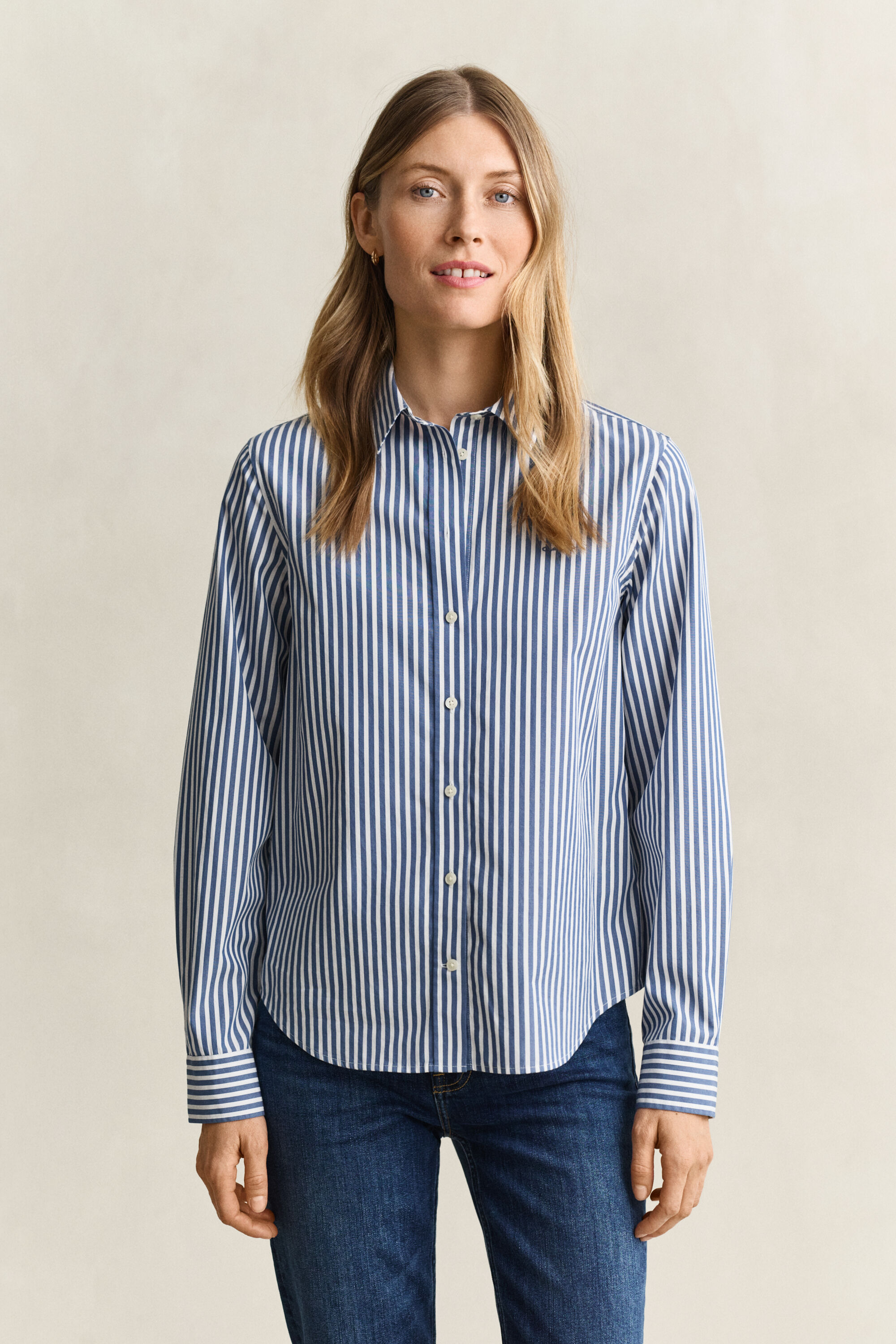 Camicia in popeline a righe Classic regular