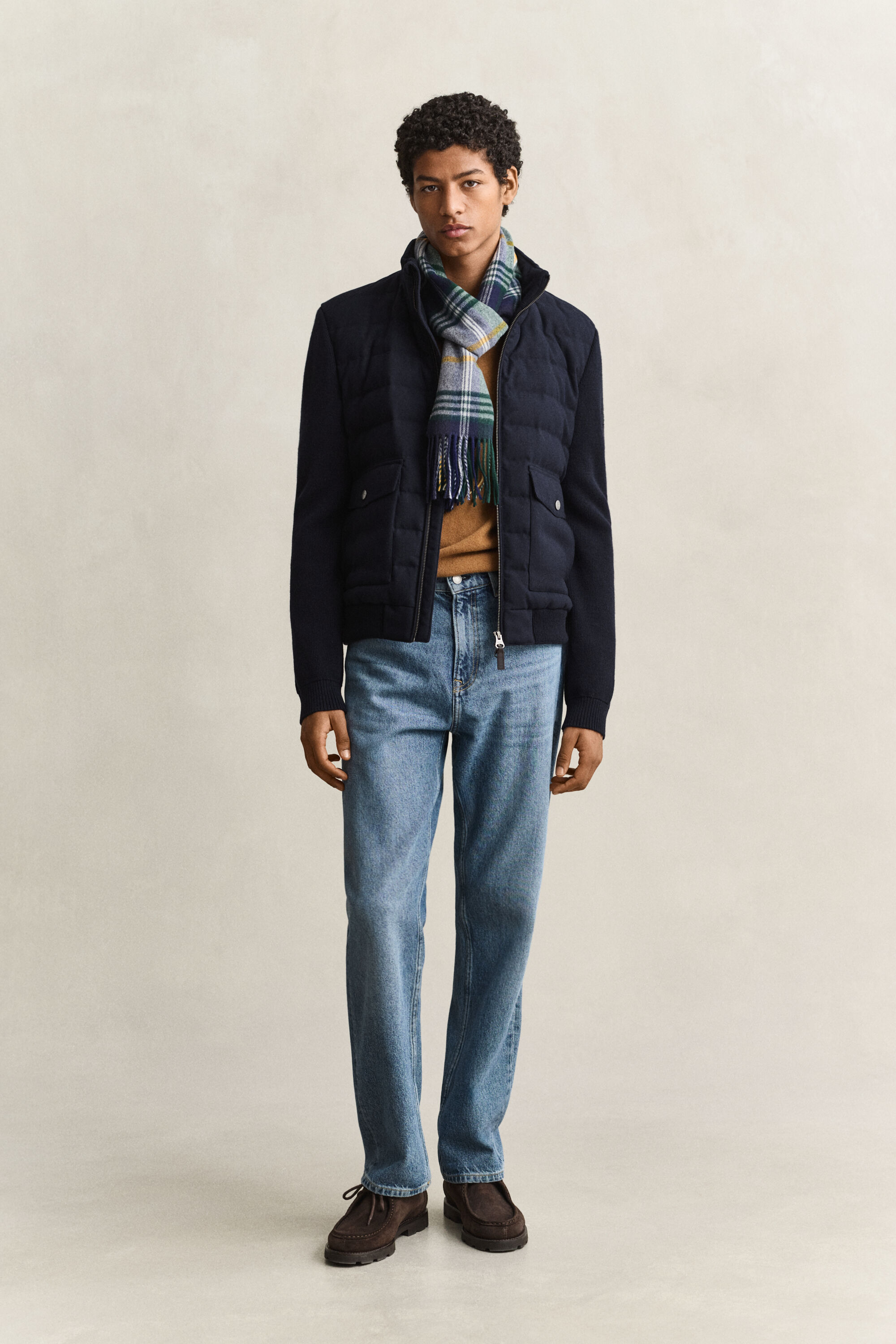 Veste en flanelle avec rembourrage mixte