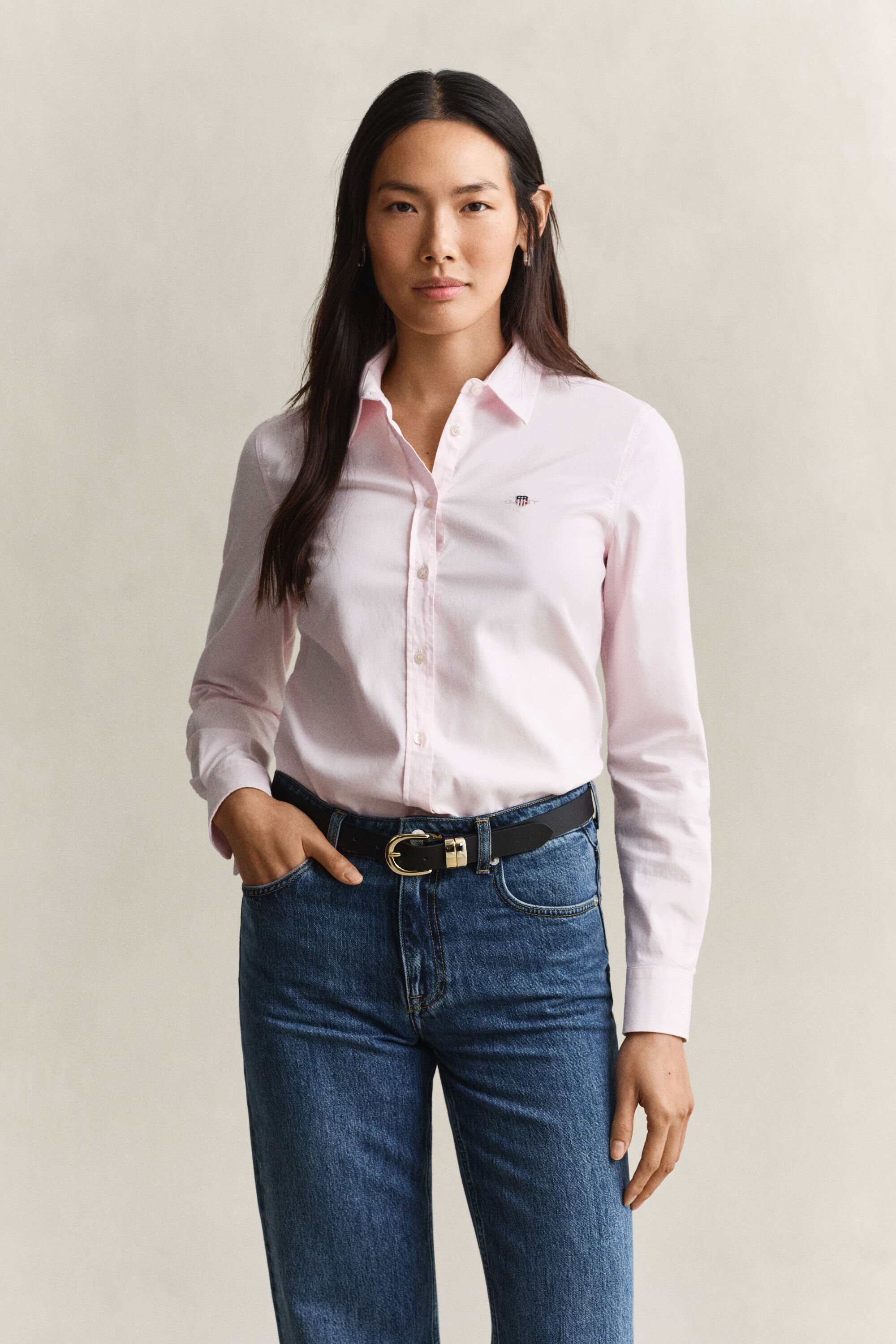 Camicia Oxford elasticizzata
