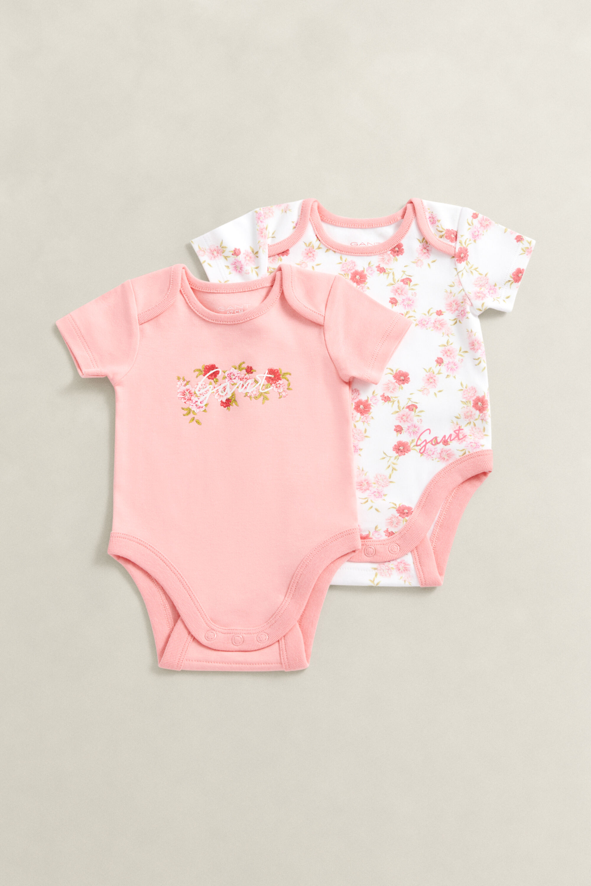 Lot de 2 barboteuses à fleurs pour bébé fille