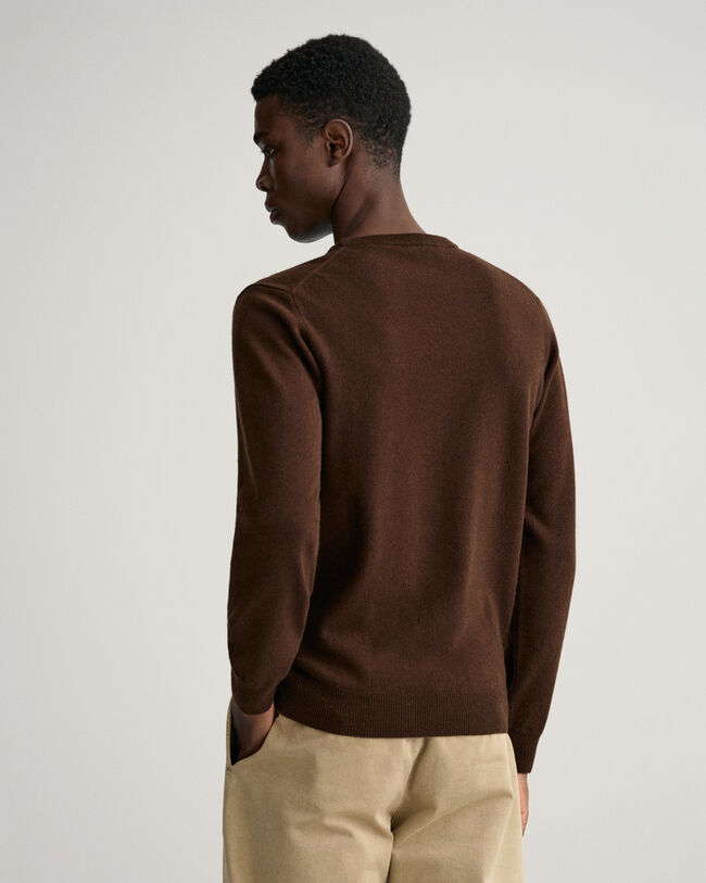 Rundhalspullover aus Super Fine Lambswool