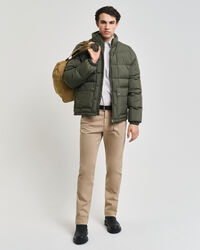 Slim Fit Dobby Chinohose mit Struktur