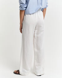 Relaxed Fit Leinenmix Pull-On Hose