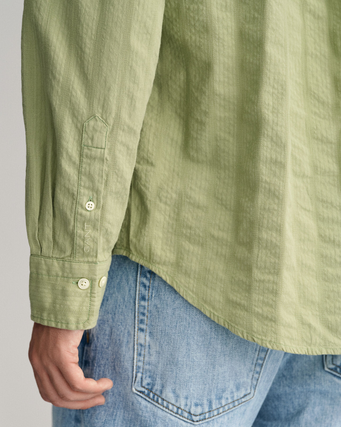 Relaxed Fit Dobby Stripe Hemd