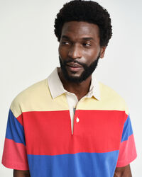 Kurzärmliges Heavy Rugger mit Streifen