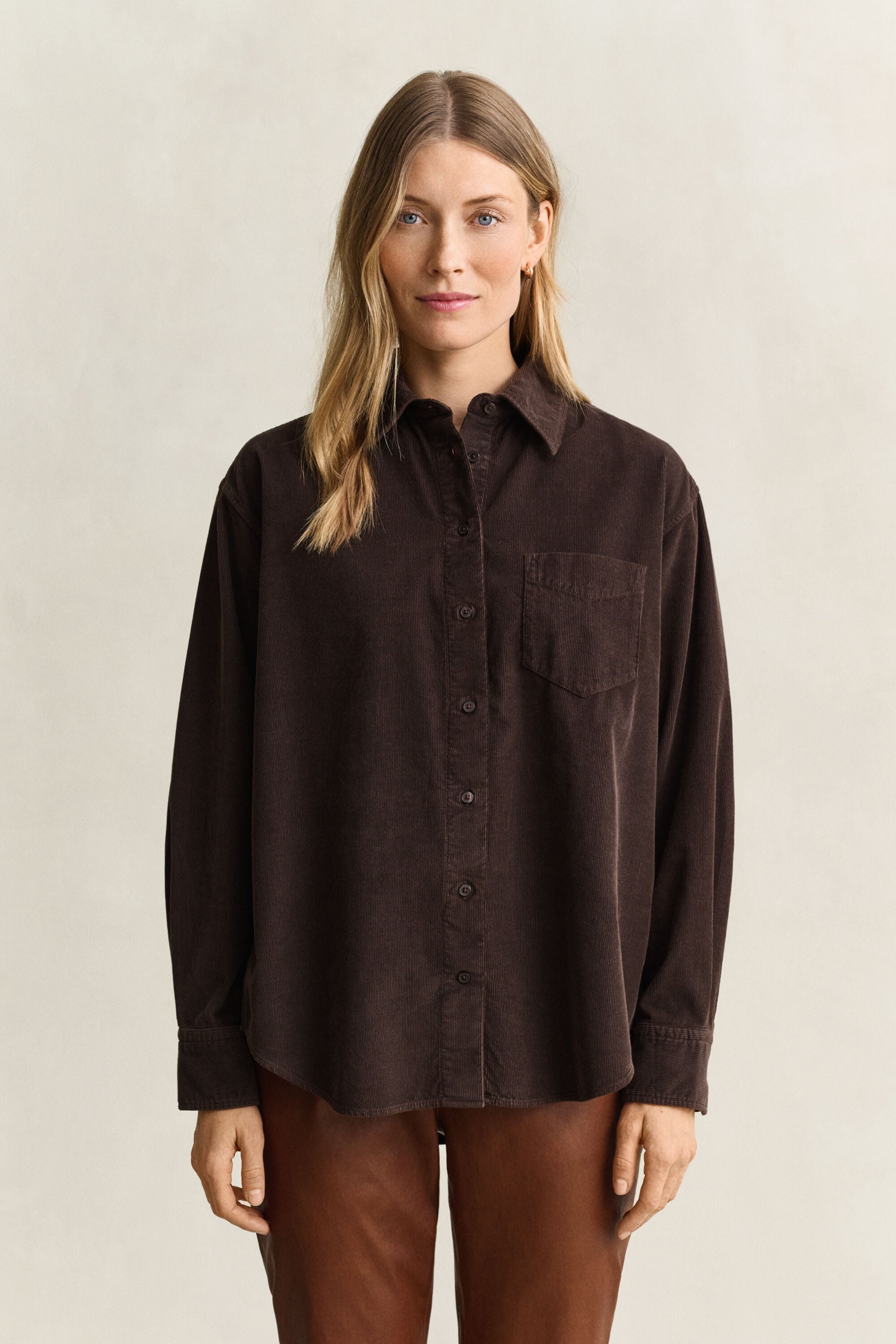 Camicia in velluto a coste relaxed
