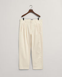 Relaxed Fit Chinohose mit Bundfalten