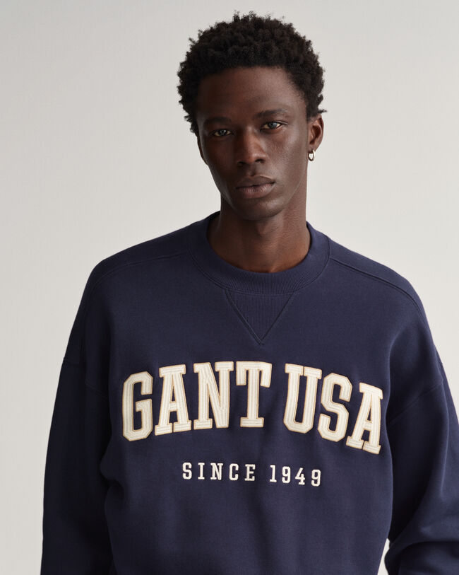 USA Graphic Rundhals-Sweatshirt