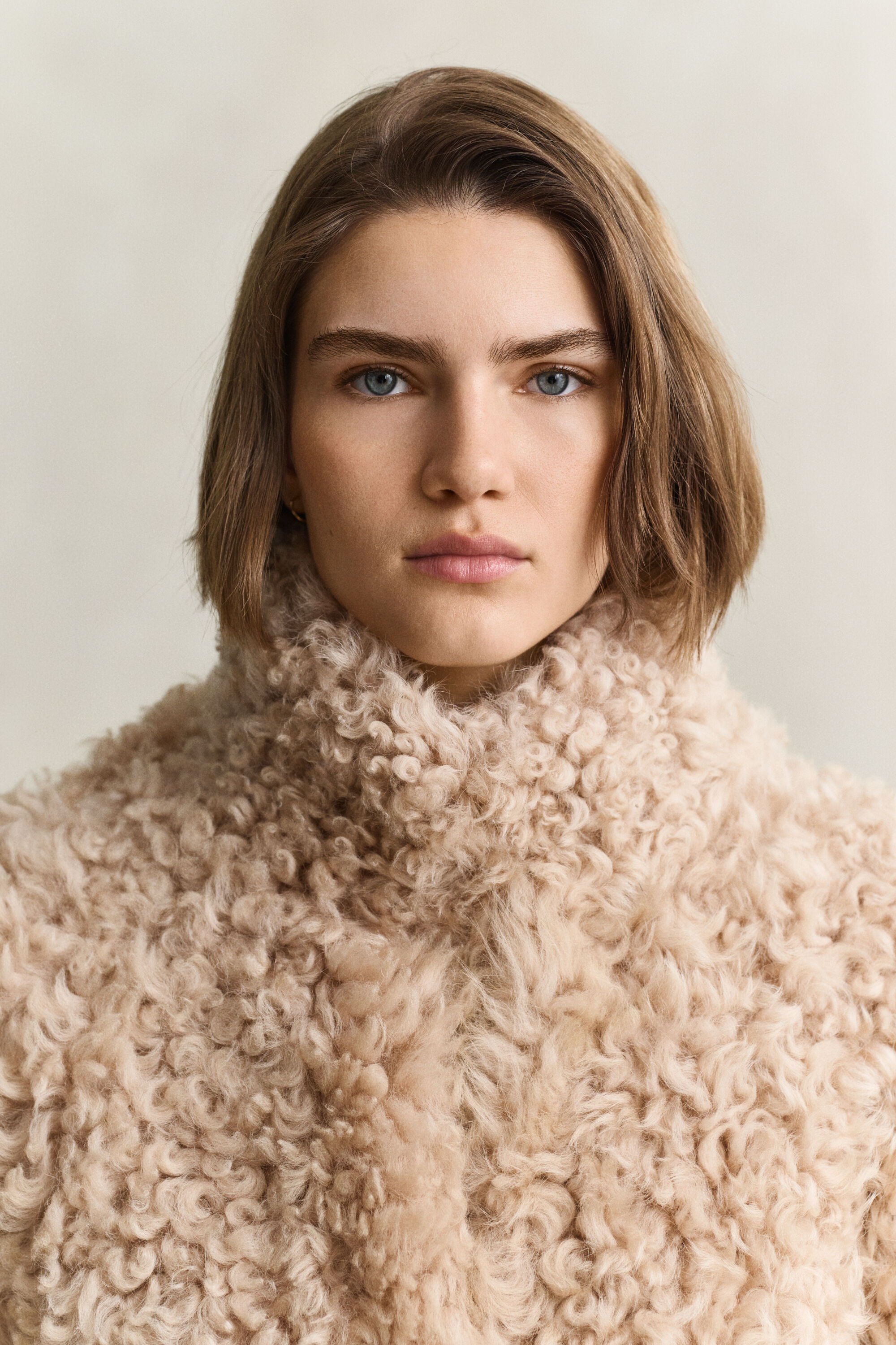 Shearling-Mantel
