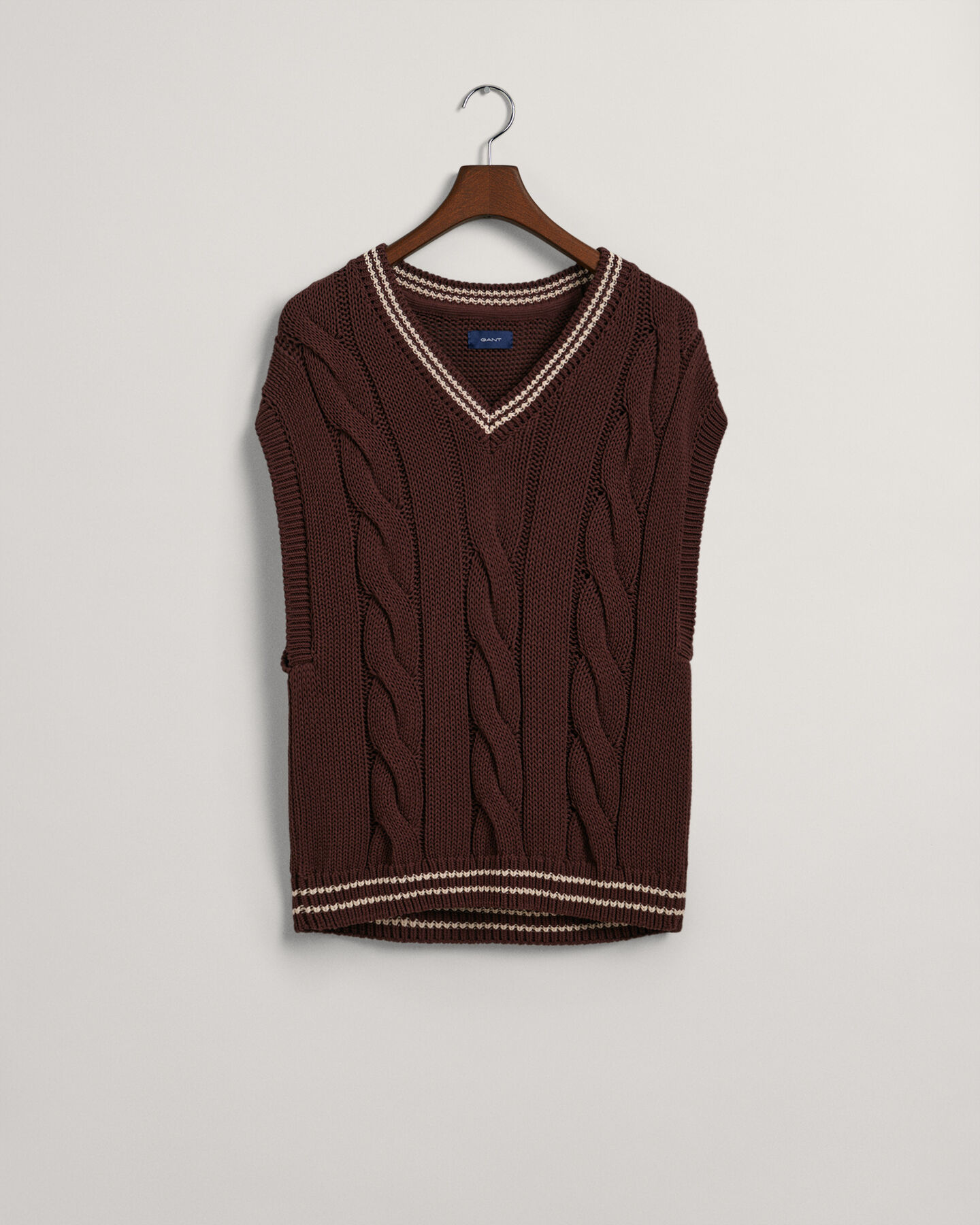 Zopfstrick Pullunder