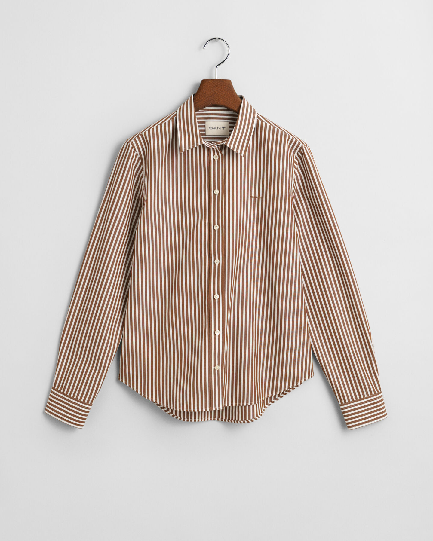 Regular Fit Classic Popeline Hemd mit Streifen