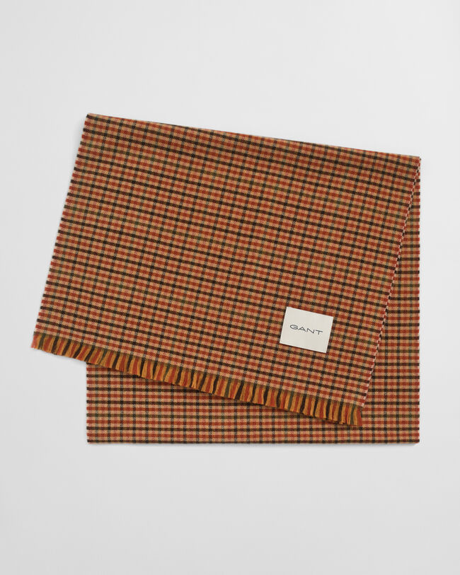 Breiter Gingham Wollschal