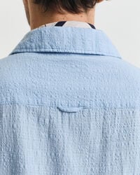 Relaxed Fit Kurzarmhemd mit Struktur