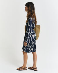 Sailing Print Hemdblusenkleid