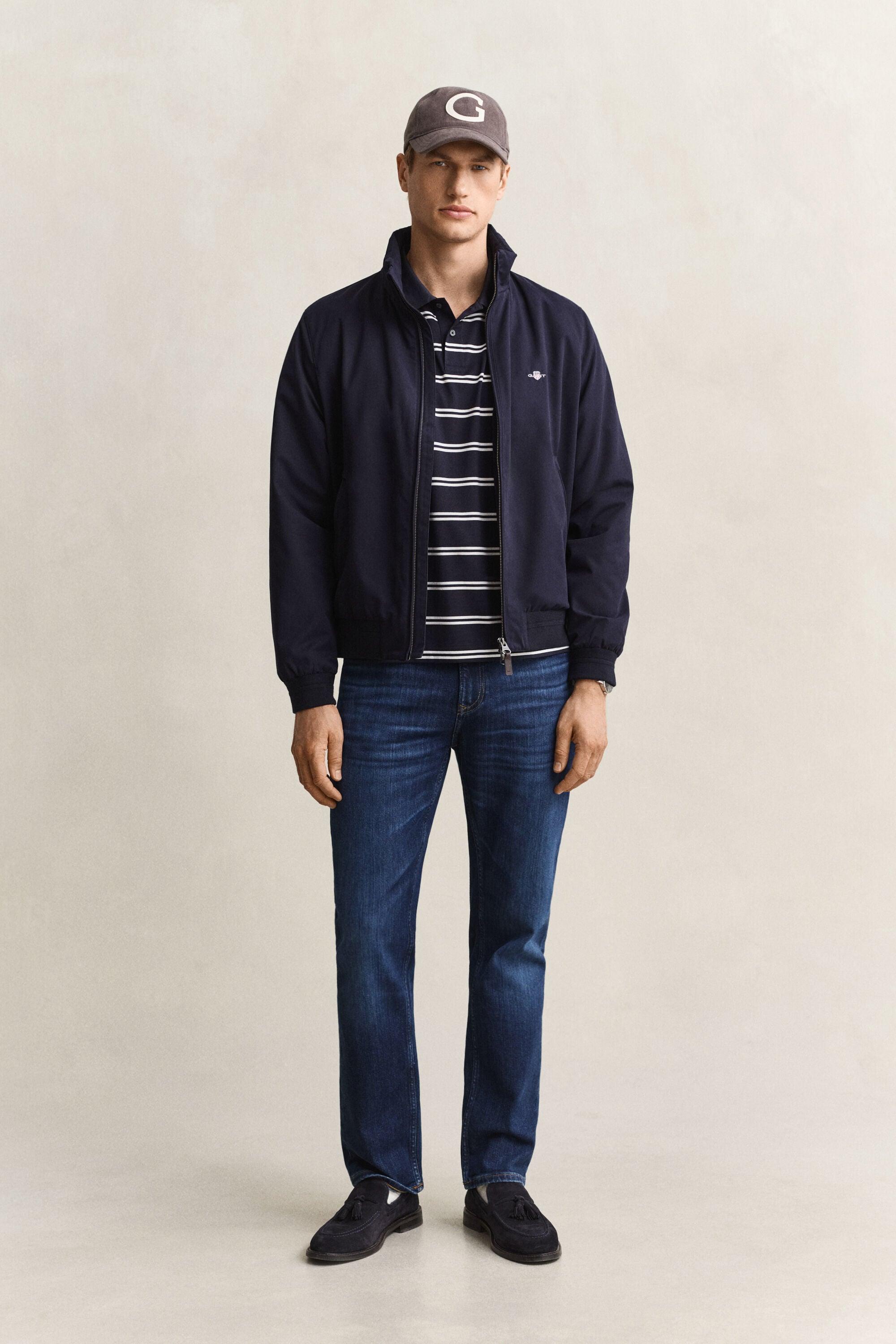Polo a righe in cotone Pima
