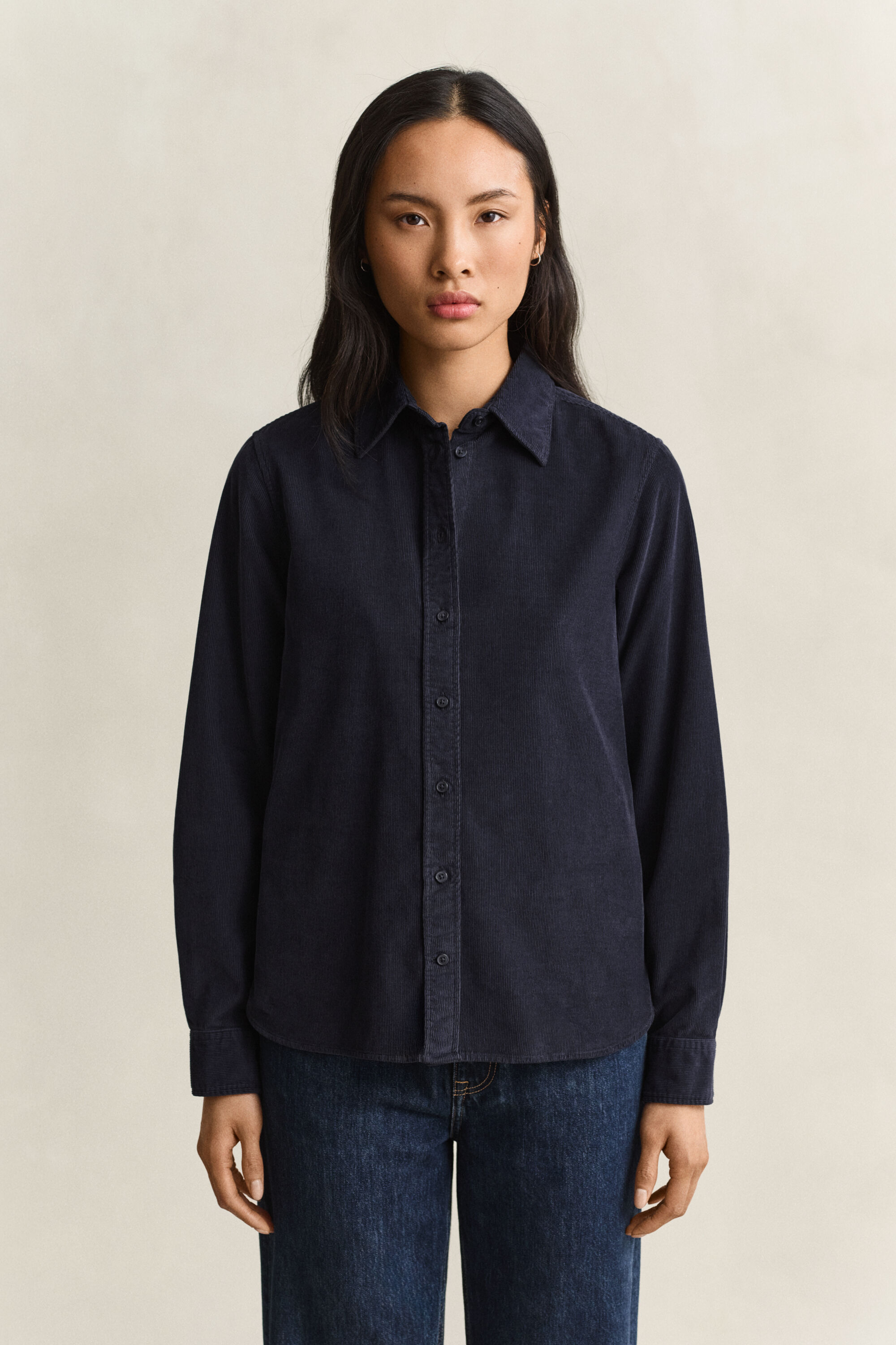 Camicia in velluto a coste regular