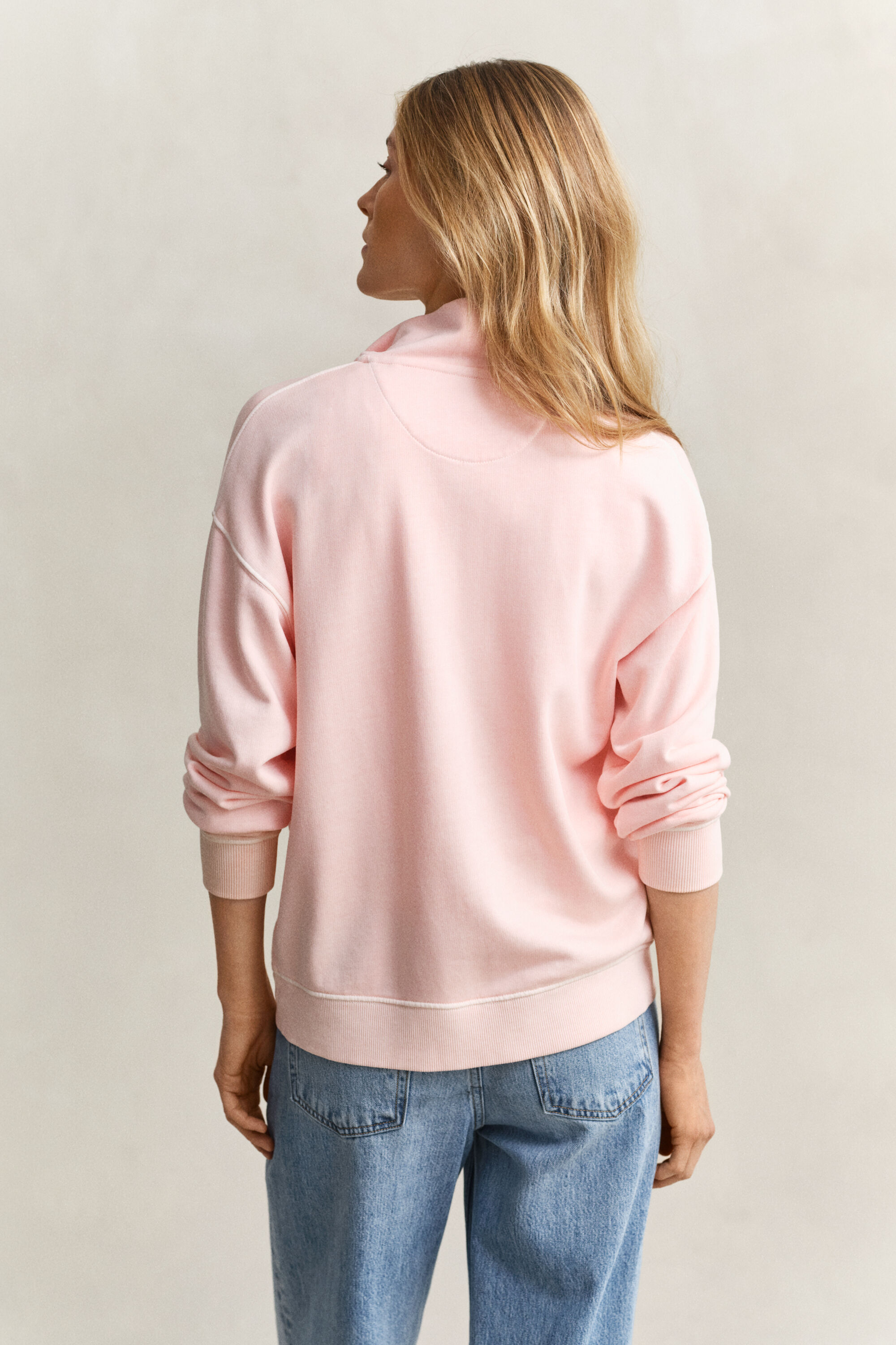 Washed Shield Half-Zip Sweatshirt