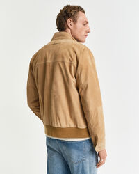 Harrington Jacke aus Veloursleder