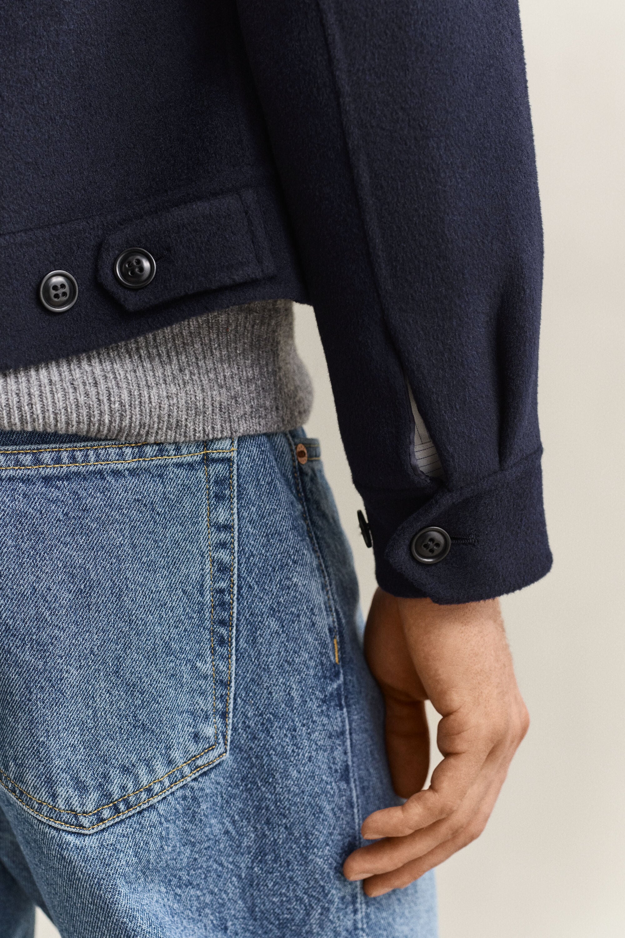 Handgenähte Jacke