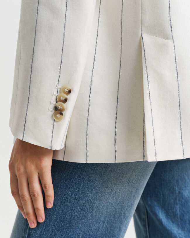Pinstripe Leinen Club Blazer