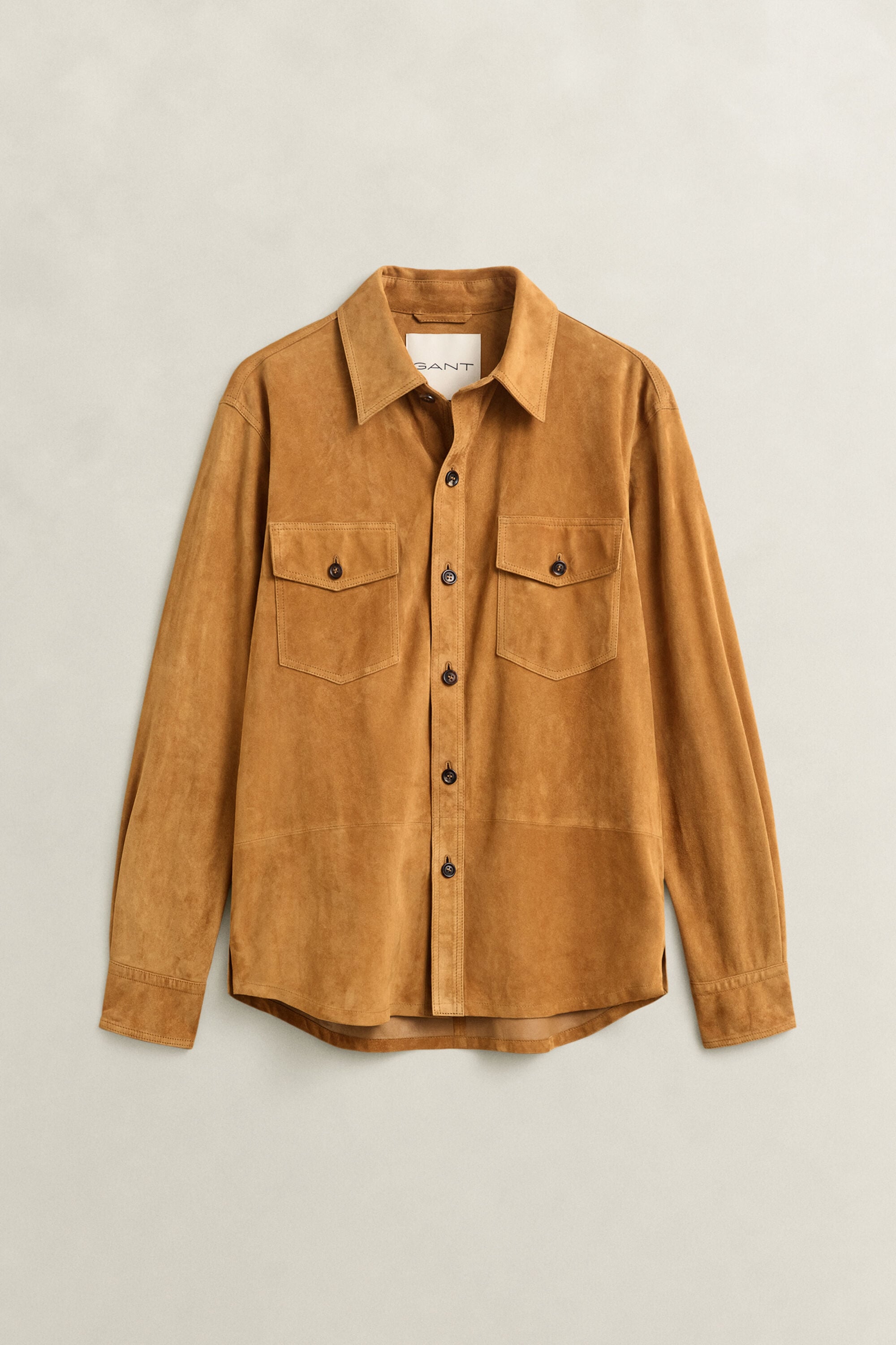 Hemdjacke aus Veloursleder