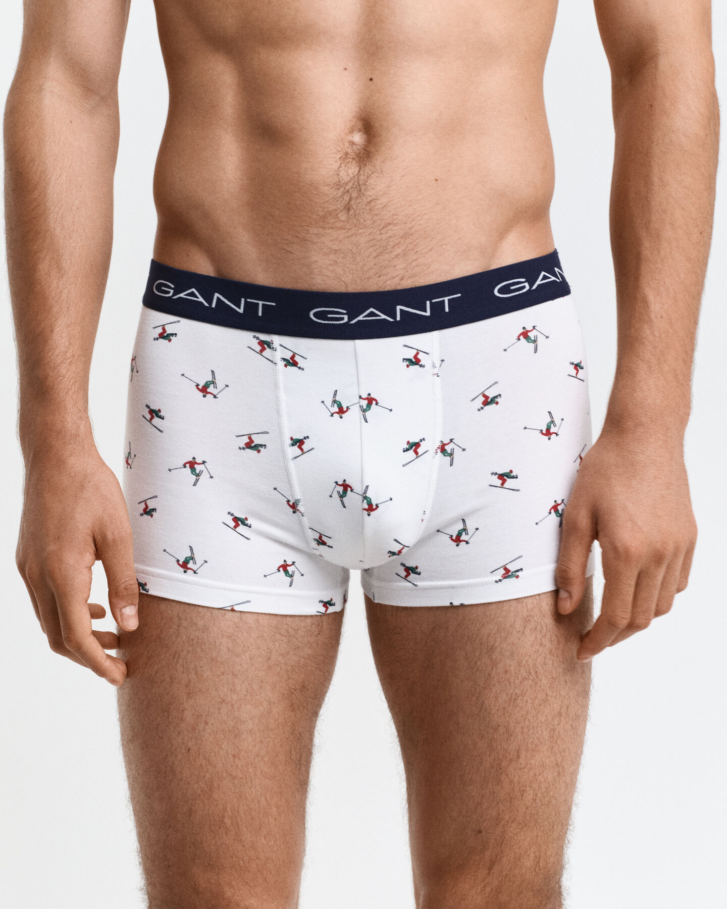 3er-Pack Boxershorts mit Skier-Print in Geschenkbox