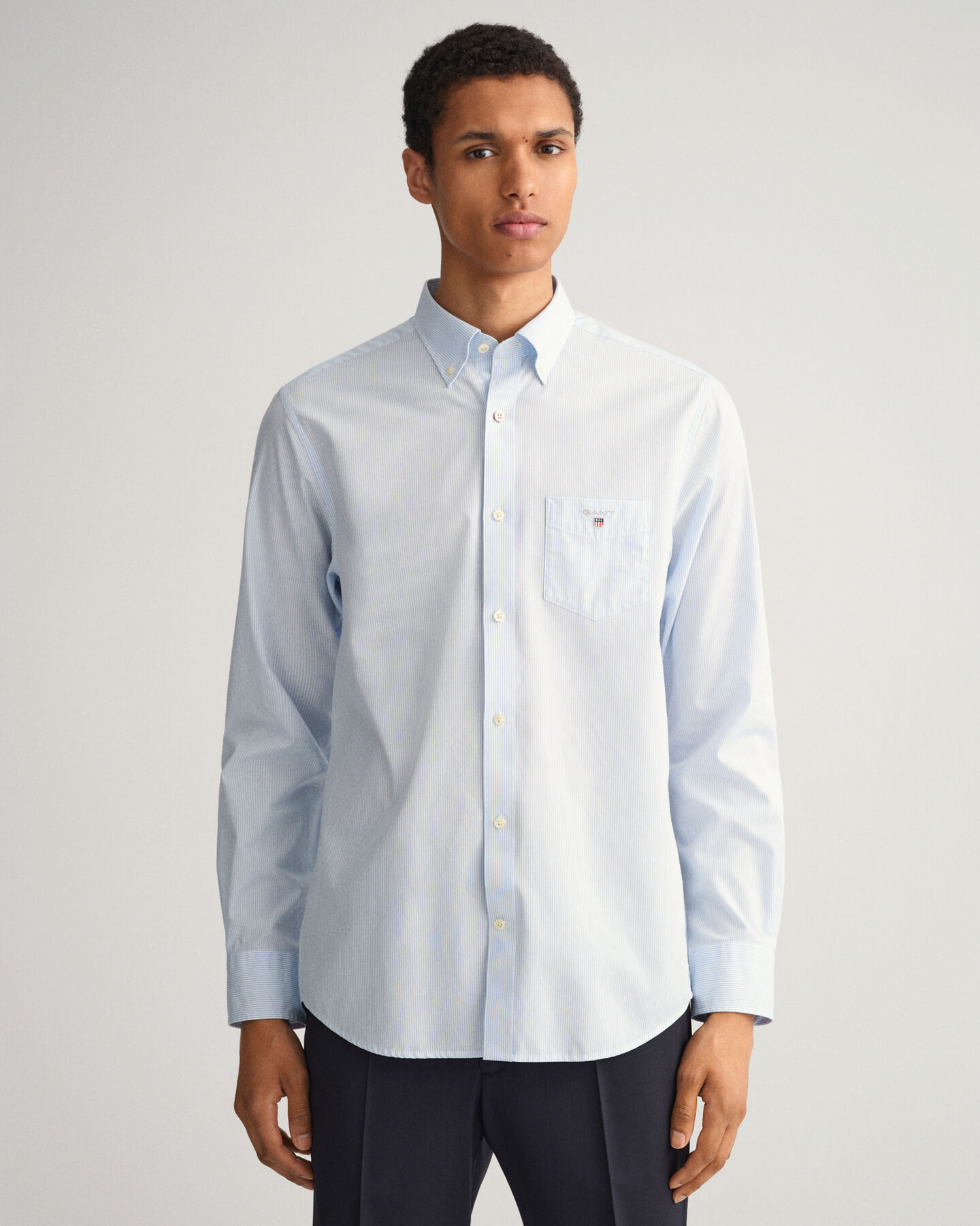 Regular Fit Banker Broadcloth Hemd