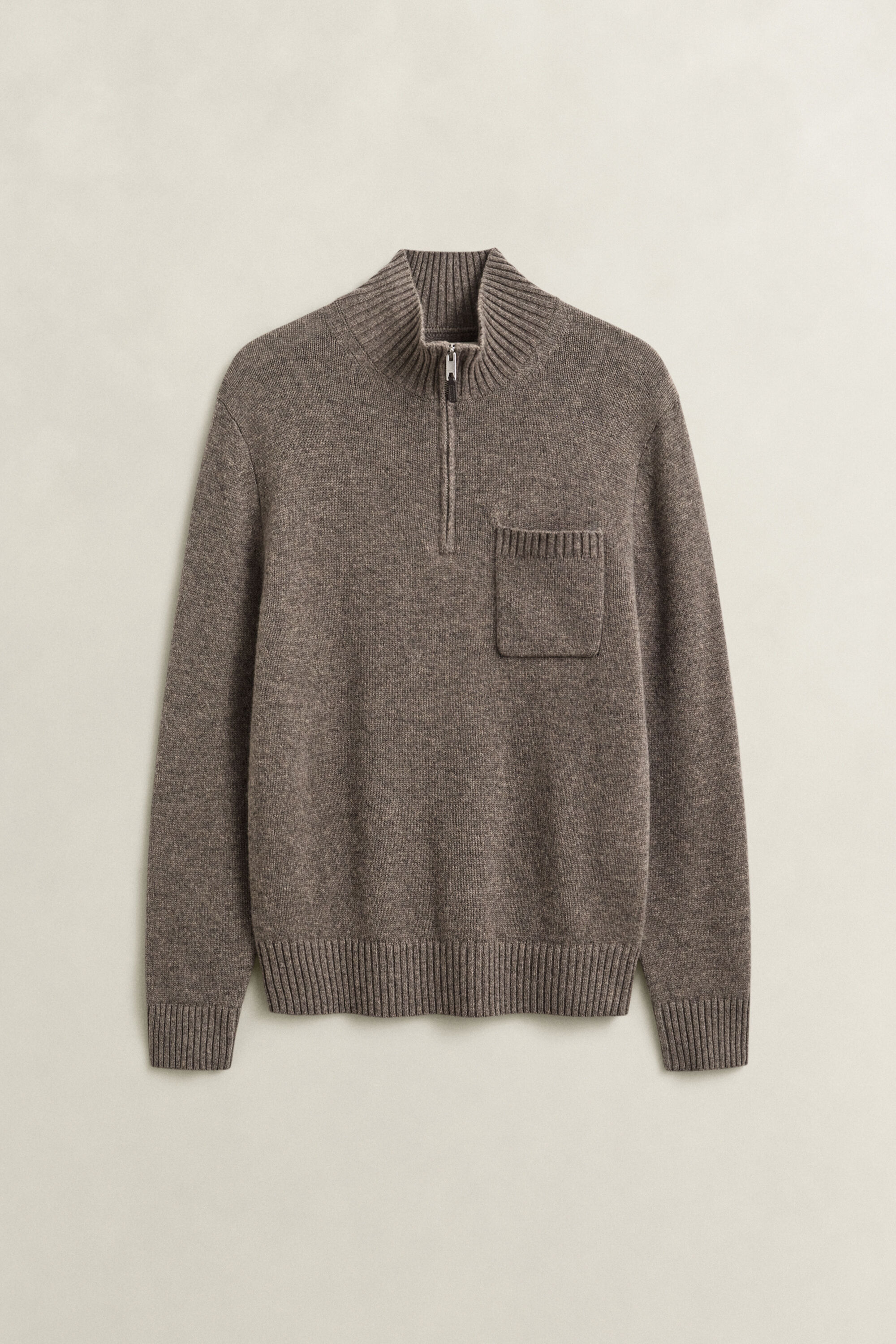 Pull à demi-zip en cachemire