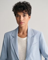 Regular Fit Stretch Leinen Blazer