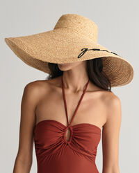 Sonnenhut aus Raffiabast