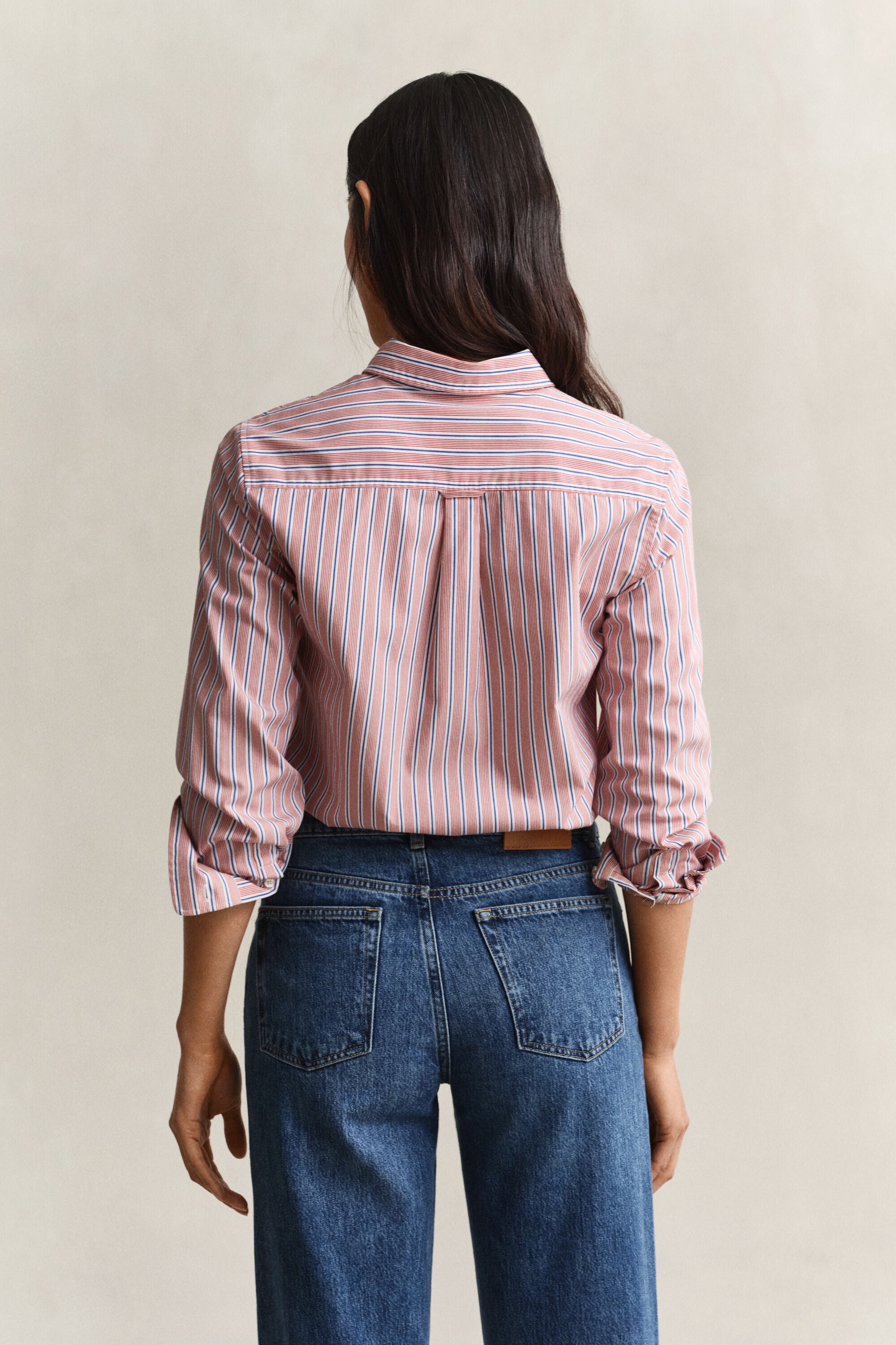 Regular Fit Classic Popeline-Bluse mit Streifen