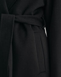 Handgen&auml;hter Mantel mit G&uuml;rtel