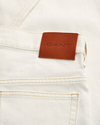 Weiße Loose Fit Jeans