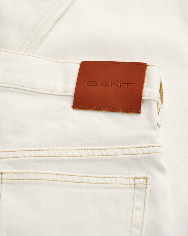 Weiße Loose Fit Jeans